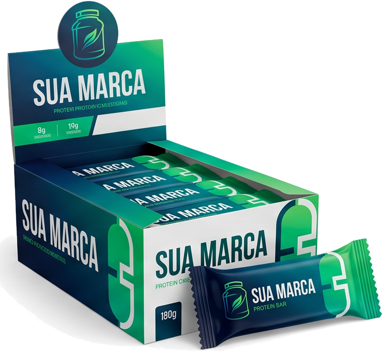 Display e barrinhas com a marca NRX LABS