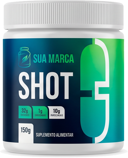 Pote de Shot com a marca NRX LABS